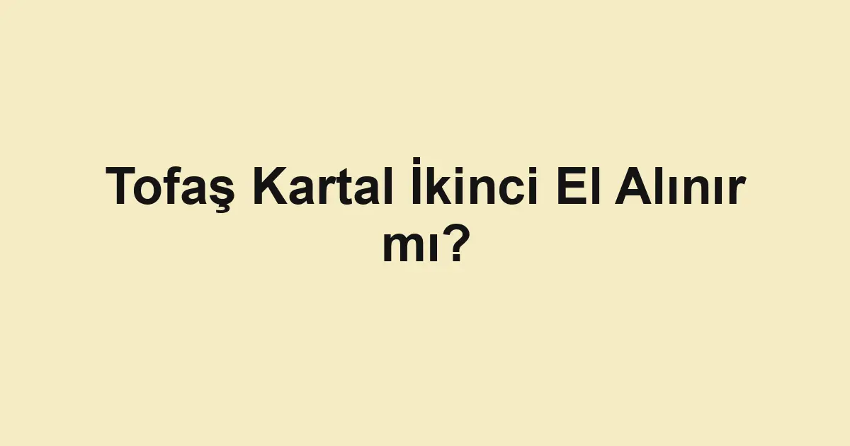 Satılık araba