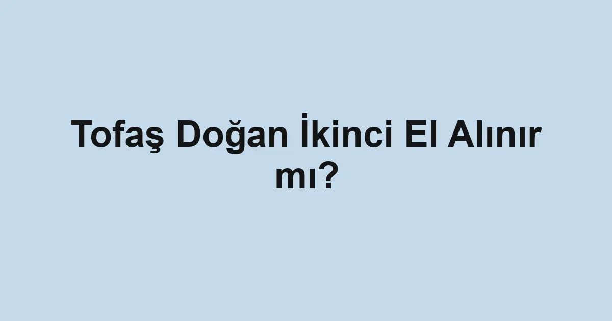 Satılık araba