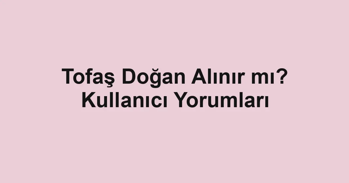 Satılık araba